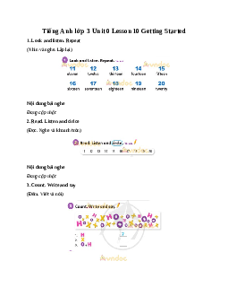 Explore Our World 3 Unit 0 Lesson 10 Getting Started