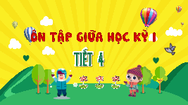 Giáo án điện tử Tiếng Việt 4 Cánh diều: Ôn tập giữa học kì 1 (tiết 4)