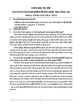 Đề cương ôn tập học kỳ I năm học 2025 - 2026 môn Đổi mới sáng tạo và khởi nghiệp | Trường Đại học Kỹ thuật - Công nghệ Cần Thơ