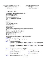 Đề cương cuối kỳ 1 Toán 11 năm 2024 – 2025 trường THPT Phúc Thọ – Hà Nội