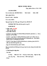 Thai ngoài tử cung - bệnh án sản phụ khoa | Đại học Y Dược Thành phố Hồ Chí Minh