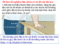 Giáo án điện tử Khoa học tự nhiên 7 bài 13 Chân trời sáng tạo : Độ to và độ cao của âm