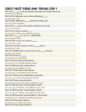 Bài tập bút ngữ tiếng anh trung cấp 1 | Đại học Thái Nguyên