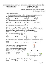 Đề giữa học kì 2 Toán 8 năm 2024 – 2025 phòng GD&ĐT Giao Thủy – Nam Định có đáp án