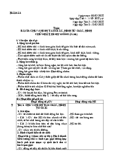 Tài liệu giảng dạy về môn toán lớp 3-tuần 21