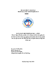 Quan điểm duy vật lịch sử về mối quan hệ biện chứng giữa tồntại xã hội và ý thức xã hội và ý nghĩa - Triết học Mác Lenin| Đại học Kinh Tế Quốc Dân