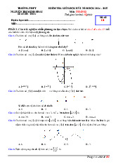 Đề giữa kỳ 1 Toán 12 năm 2024 – 2025 trường THPT Nguyễn Thị Minh Khai – Hà Tĩnh