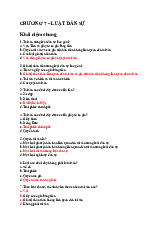 Bài tập trắc nghiệm chương 7 Luật dân sự | Đại học Kinh tế kỹ thuật công nghiệp