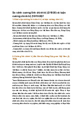 So sánh cương lĩnh chính trị (2/1930) và luận cương chính trị (10/1930)?