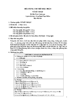 Bộ đề cương chi tiết học phần ngành Công nghệ thực phẩm