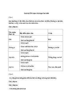 Giải KHTN Lớp 6: Bài tập Chủ đề 8 | Cánh diều