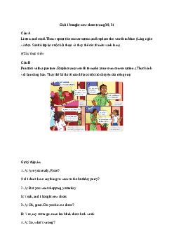 Giải Tiếng Anh 7 Unit 3: Language Focus | Explore English