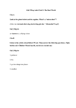 Tiếng Anh 6 Unit 9: The Real World | Explorer English