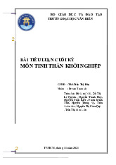 Tiểu luận môn Tinh thần khởi nghiệp - Trường Đại học Văn Hiến