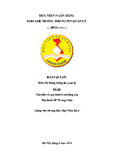 Bài tập lớn MIS: Nghiên cứu quy trình hoạt động Nhà thuốc FPT Long Châu môn Hệ thống thông tin quản lý | Học viện Ngân hàng