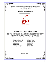 SỬ DỤNG GIAO THỨC ĐỊNH TUYẾN OSPF TRONG MÔ HÌNH TÒA NHÀ QUỐC HỘI