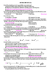 Đề thi lý thuyết Vật Lý Sinh Học | Đại học Y Dược Thành phố Hồ Chí Minh