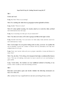 Tiếng Anh 10 Unit 8: Language - Kết Nối Tri Thức