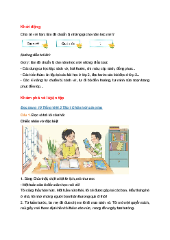 Bài 1: Chiếc nhãn vở đặc biệt trang 10, 11, 12 | Chân trời sáng tạo