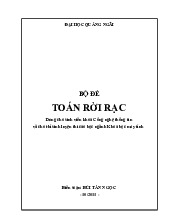 Bộ đề môn Toán rời rạc| Môn Toán rời rạc| Trường Đại học Bách Khoa Hà Nội