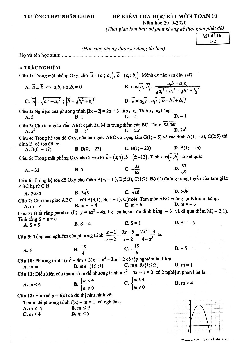 Đề thi học kì 1 Toán 10 năm 2019 – 2020 trường THPT Nhân Chính – Hà Nội