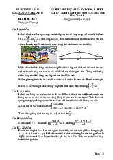 Đề chọn học sinh giỏi tỉnh Toán 11 năm 2024 – 2025 sở GD&ĐT Hà Nam