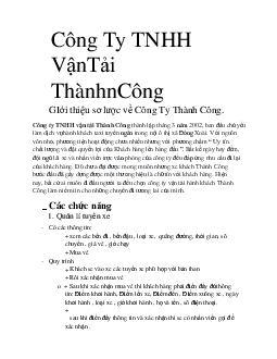 Bài tập chủ để "Thành Công Bus" của trường Cao đẳng An ninh ISPACE | Bài tập môn Phát triển phần mềm