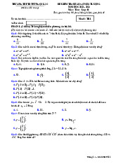 Đề khảo sát Toán 11 năm 2023 – 2024 trường THPT DTNT Ngọc Lặc – Thanh Hóa