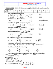 10 Đề Thi Giữa Học Kỳ 1 Toán 9 Năm 2025-2026 Có Đáp Án