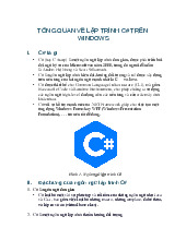 Tổng quan về C# và .NET Framework - Lập trình trên Windows Môn Công nghệ thông tin | Trường Đại học Huế