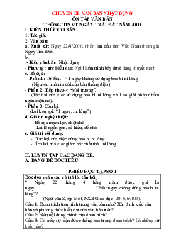 Chuyên đề văn bản nhật dụng lớp 8