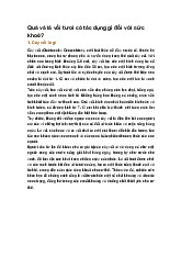 Quả và lá vối tươi có tác dụng gì đối với sức khoẻ?