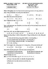 Đề học kỳ 2 Toán 7 năm 2024 – 2025 phòng GD&ĐT Trực Ninh – Nam Định