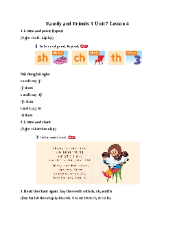 Family and Friends 3 Unit 7  I'm wearing a blue skirt Lesson 4