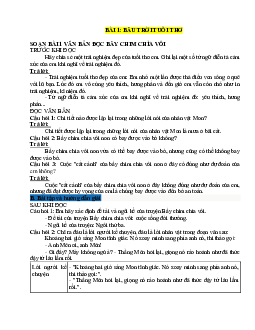 Tài liệu soạn văn 7 Kết nối tri thức cả năm