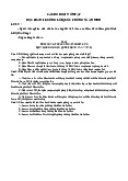 Câu hỏi gợi ý ôn tập HP1 Đường lối quốc phòng an ninh | Đại học Văn Lang