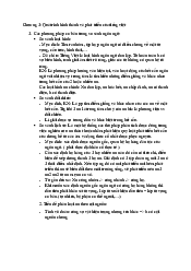 Đề cương ôn tập chương 1 và 2 môn Việt ngữ học | Đại Học Hà Nội