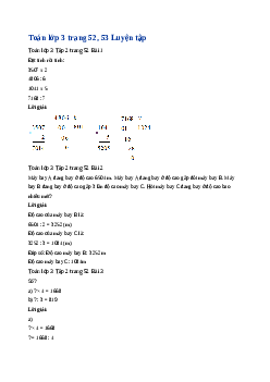 Giải SGK môn Toán 3 - Bài  58: Luyện tập chung | Kết nối tri thức