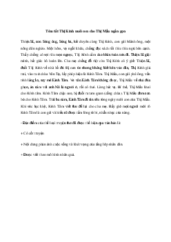 Tóm tắt Thị Kính nuôi con cho Thị Mầu | Văn mẫu 11 Chân trời sáng tạo