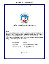 Đề tài:  Trong di chúc Hồ Chí Minh viết: “Đảng ta là một đảng cầm quyền.  mỗi  đảng viên và cán bộ phải thấm nhuần  đạo  đức cách mạng,  thật sự cần kiệm liêm chính, chí công vô tư”môn Tư tưởng Hồ Chí Minh | Trường Đại học Kinh tế Quốc dân