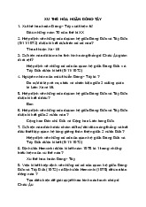 XU-THẾ-HÒA-HOÃN-ĐÔNG: Những Nguyên Nhân và Sự Kiện Chính 1970-1975