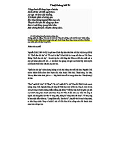 "Phân Tích Bài Thơ Thuật Hứng Số 24 - Nguyễn Trãi"