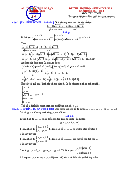Đề thi chọn học sinh giỏi Toán THPT cấp tỉnh năm 2021 – 2022 sở GD&ĐT Bình Dương