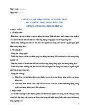 Giáo án Giới thiệu chung về trồng trọt | Công Nghệ 10 sách Cánh Diều