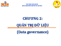 Chương 2 quản trị dữ liệu | Bài giảng hệ thống thông tin quản lý