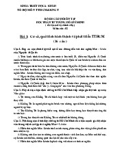 Bộ 120 câu hỏi ôn tập môn Tư tưởng Hồ Chí Minh  | Trường Đại học Kinh doanh và Công nghệ Hà Nội