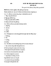 Đề thi thử tốt nghiệp THPT 2025 môn Địa lí bám sát đề minh họa - Đề 1