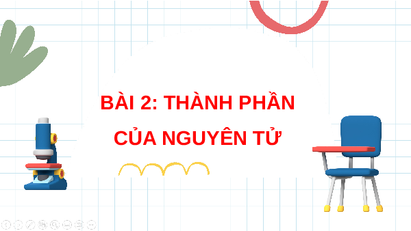 Giáo án điện tử Hoá học 10 Bài 2 Cánh diều: Các thành phần của nguyên tử