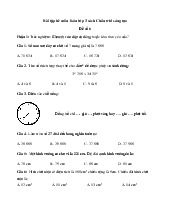 Đề ôn tập hè lớp 3 môn Toán sách Chân trời sáng tạo - Đề 6