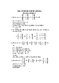 Bài tập chương 1 - Môn Đại số tuyến tính | Đại học  Bách Khoa Hà Nội